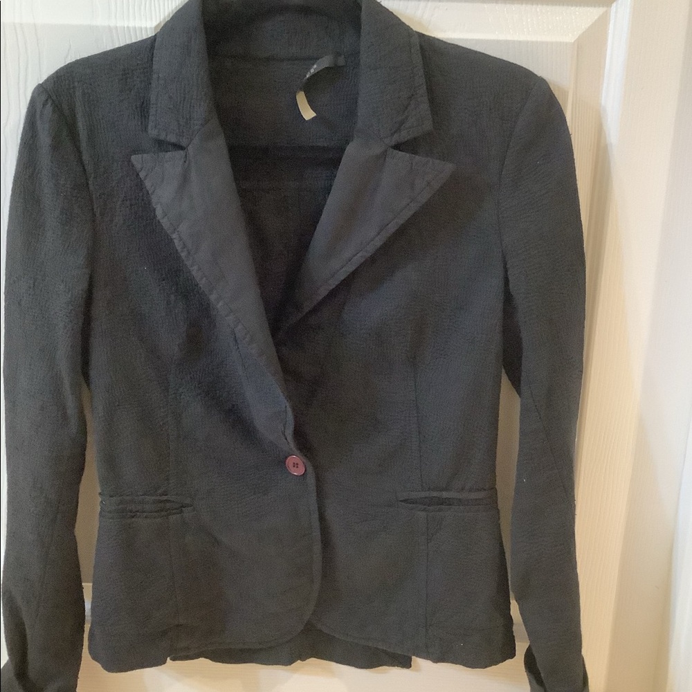 Italian Cotton Cloque Blazer